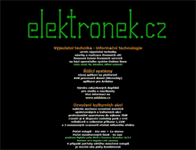 Tablet Screenshot of elektronek.cz